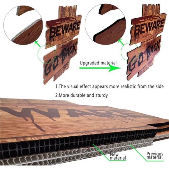 2025 New Upgraded 19" x 16" self-Designed Halloween Decorations Yard Signs - Picture 2 of 8